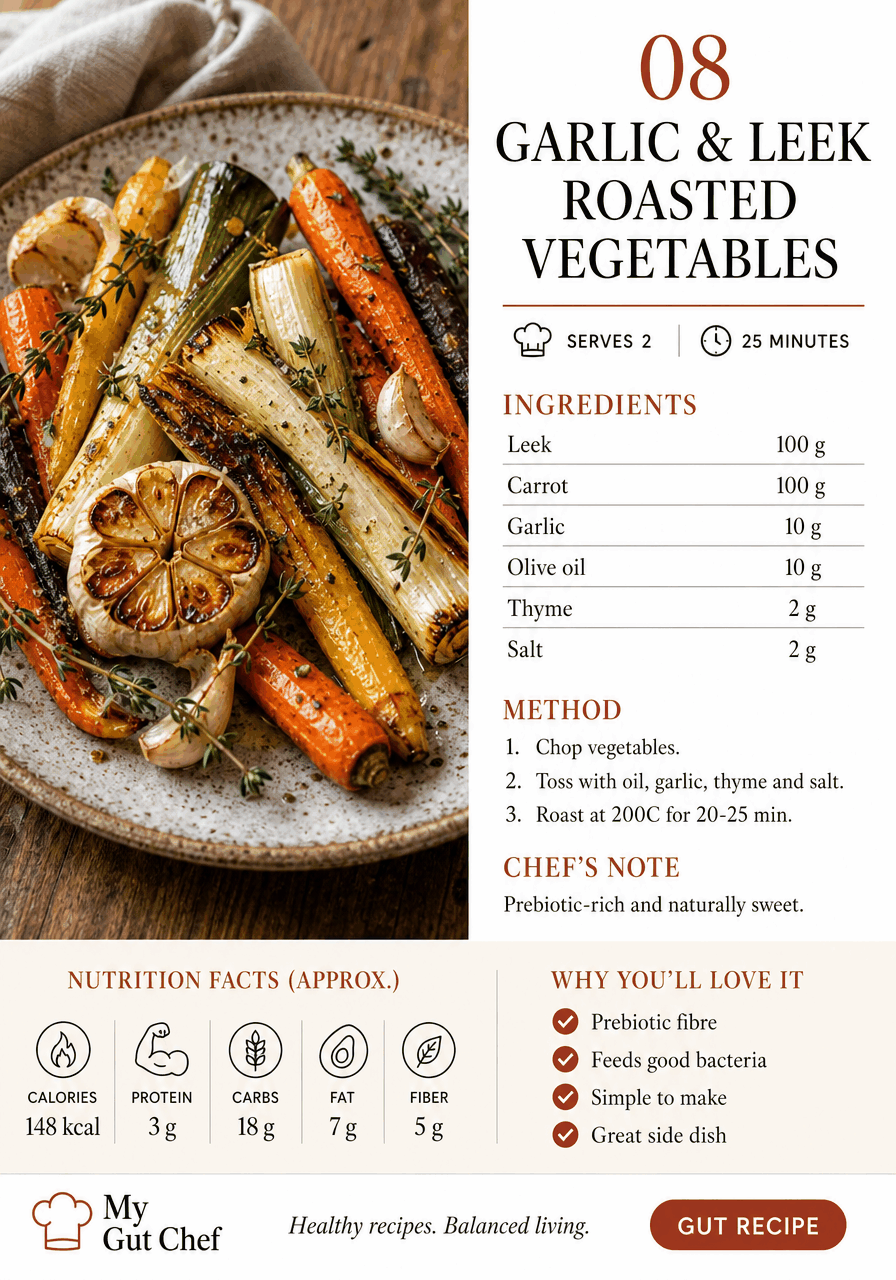 Garlic & Leek Roasted Vegetables