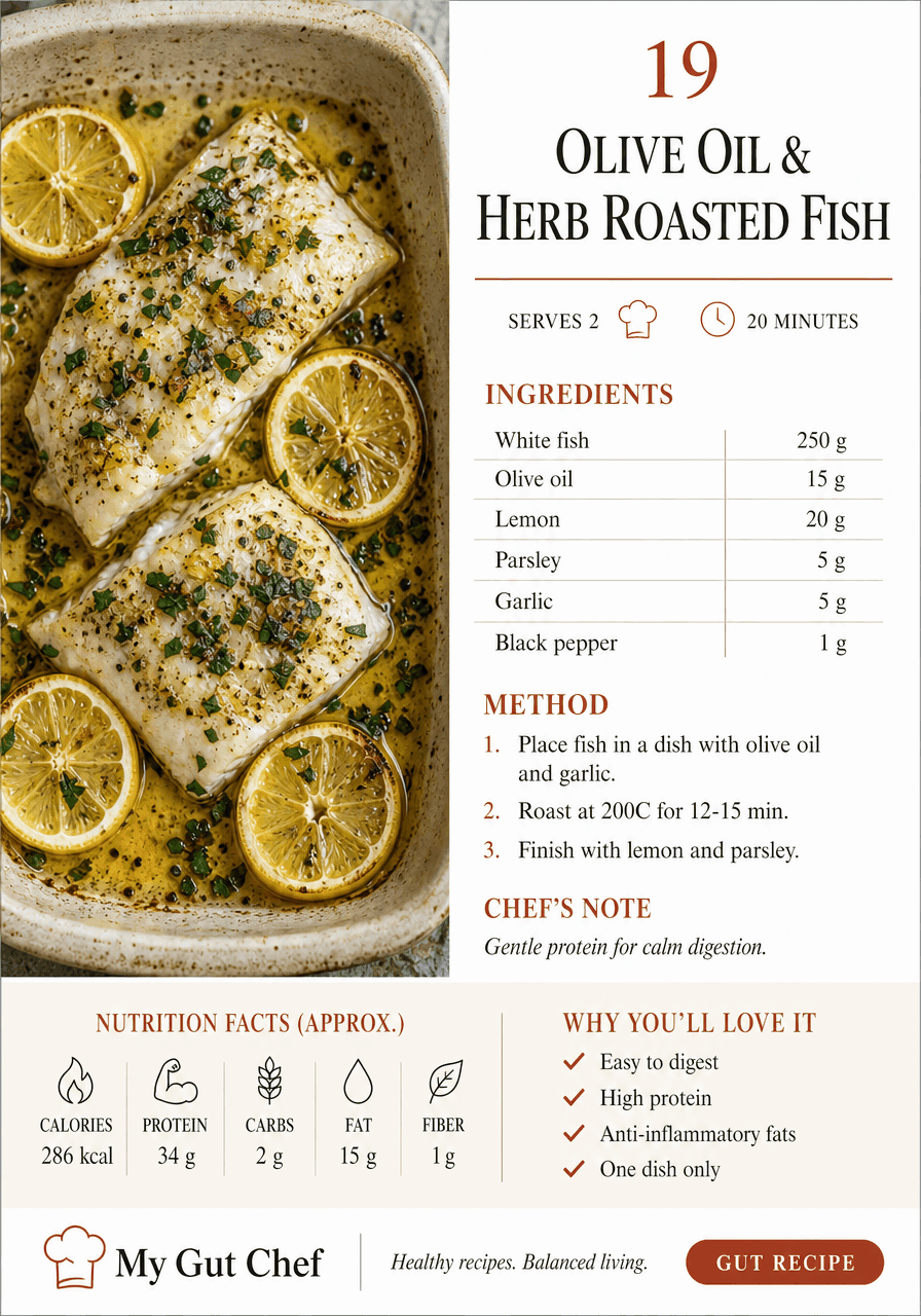 Olive Oil & Herb Roasted Fish